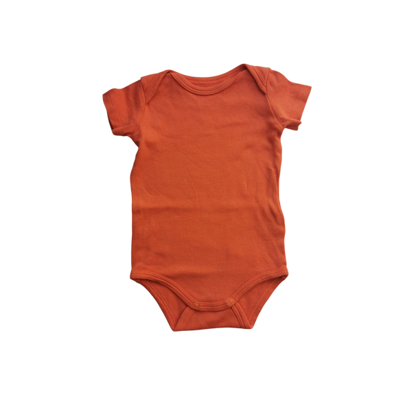 Body orange manches courtes
