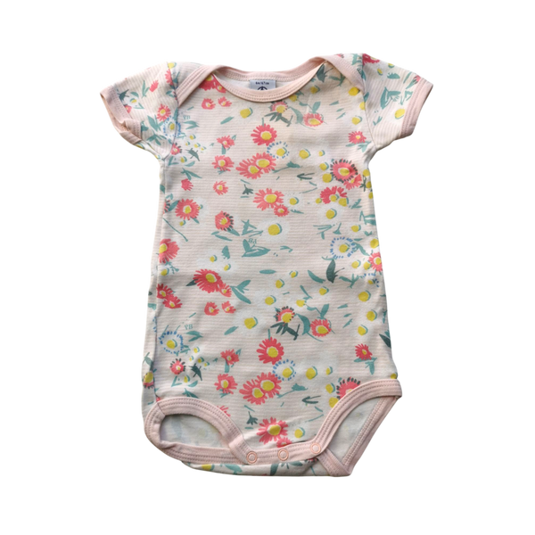 Body manches courtes à fleurs