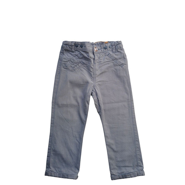 Pantalon en toile gris-bleu