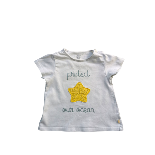 T-Shrirt blanc à motifs