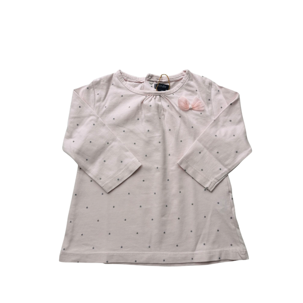 T-Shirt rose à motifs