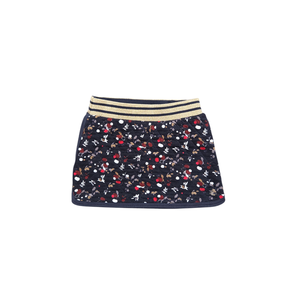 Jupe bleu marine à motifs