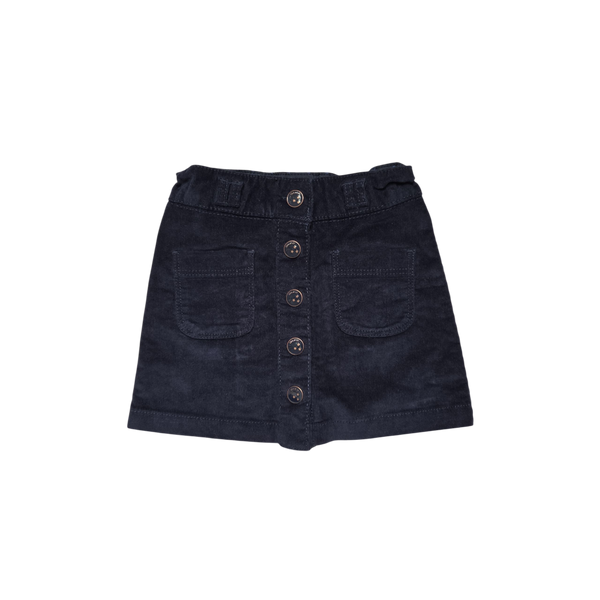 Jupe bleu marine en velours