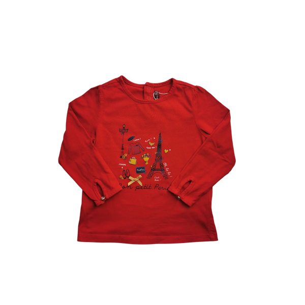 T-Shirt rouge "Mon petit Paris"