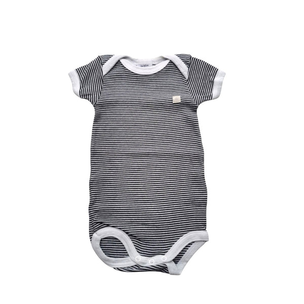 Body rayé noir manches courtes