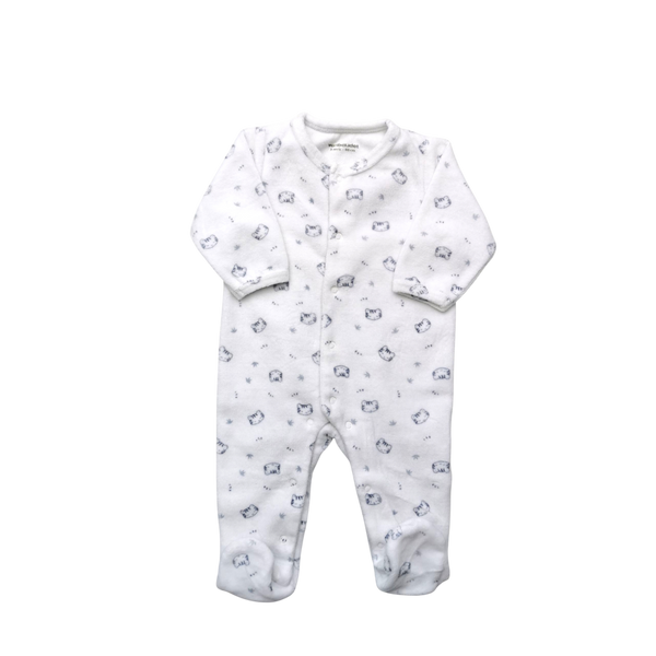 Pyjama blanc à motif une pièce