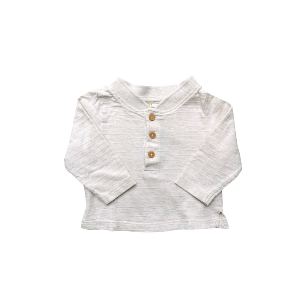 T-Shirt beige manches longues