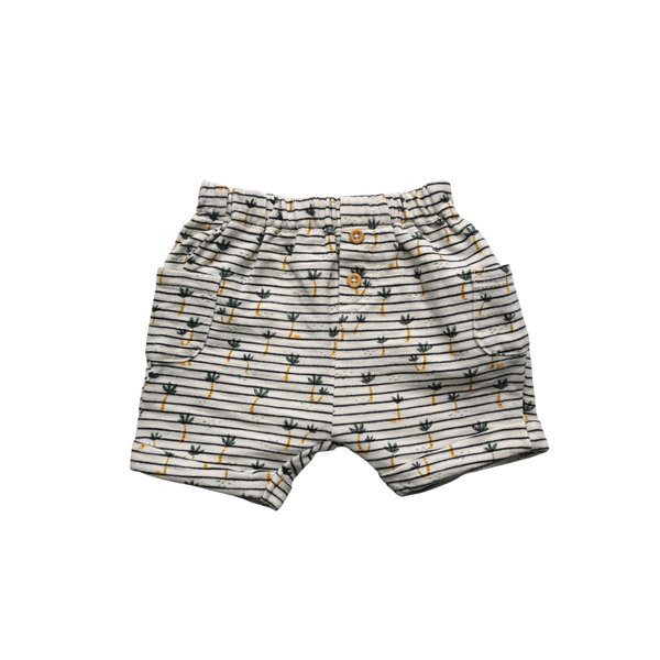 Short beige à motifs