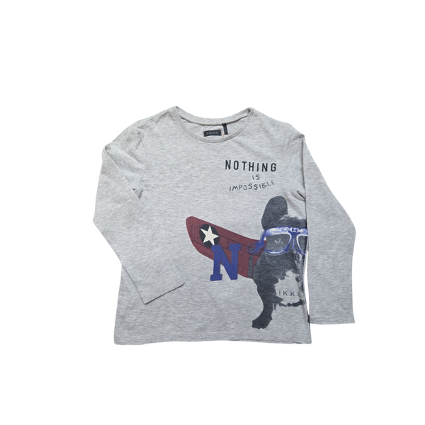 T-Shirt gris manches longues