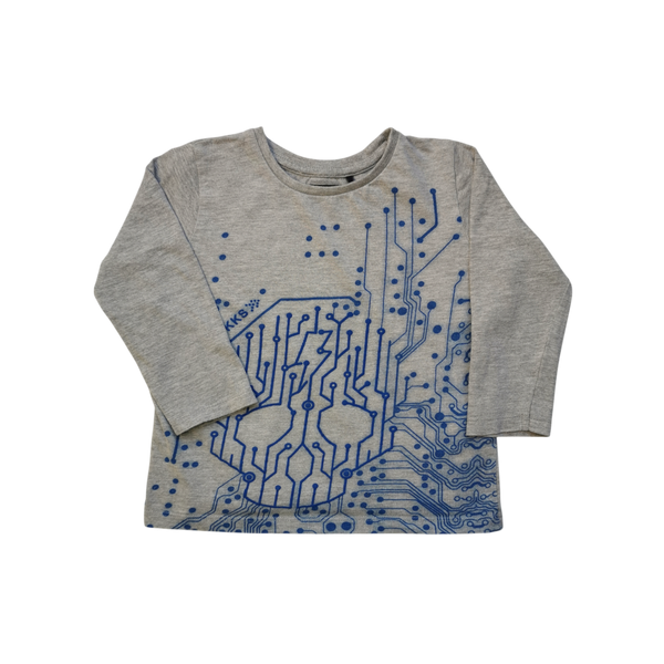 T-Shirt gris manches longues