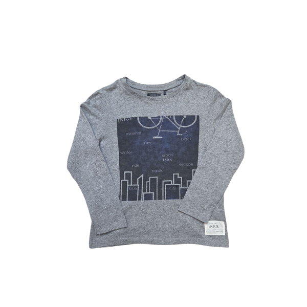 T-Shirt gris chiné manches longues