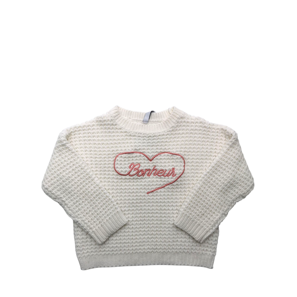 Pull beige en maille