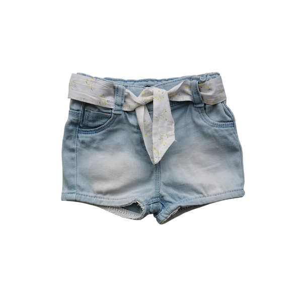 Short en jean clair