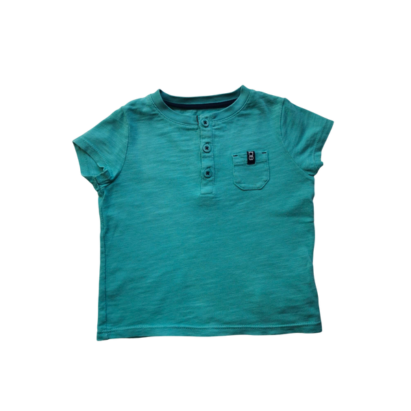 T-Shirt manches courtes bleu turquoise
