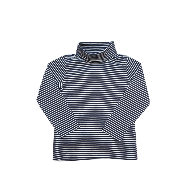 Sous pull rayé bleu et blanc