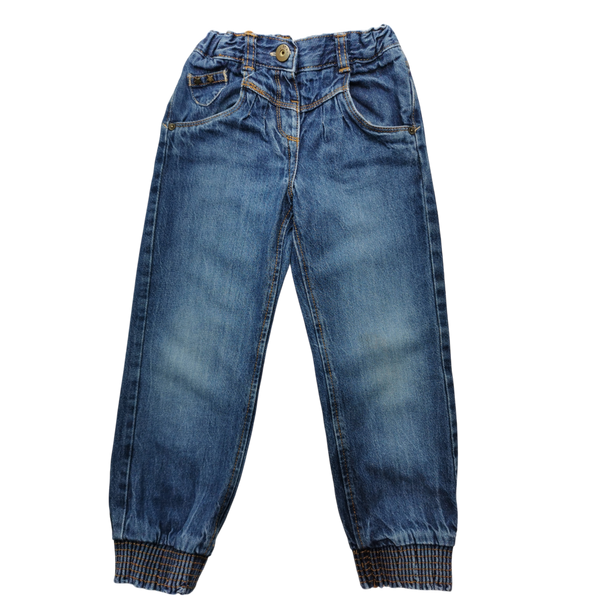 Jean à ceinture élastique ajustable