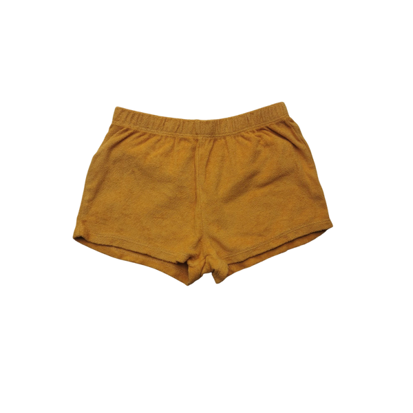 Short jaune moutarde éponge