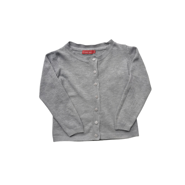 Gilet gris paillettes