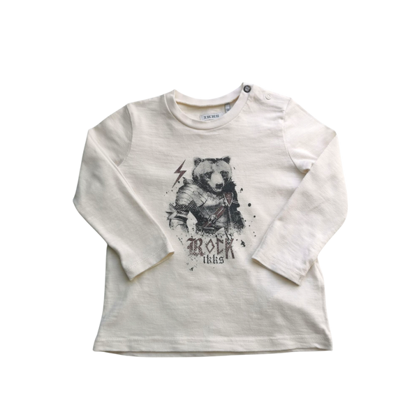 T-Shirt beige manches longues