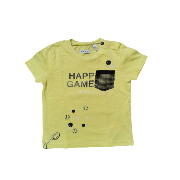 T-Shirt jaune à motif