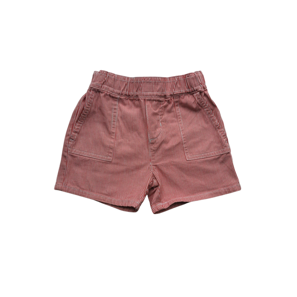 Short à rayures rouges