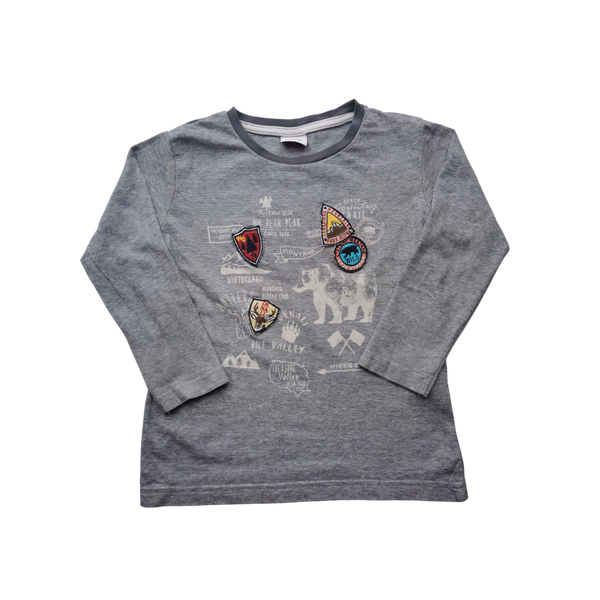 T-Shirt gris manches longues