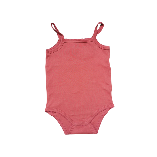 Body vieux rose à bretelles