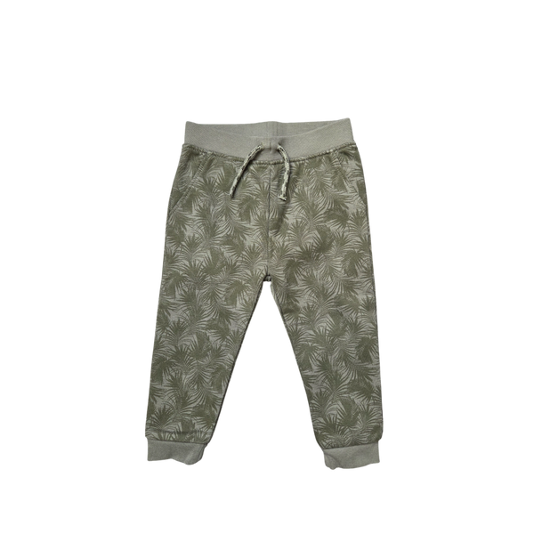 Jogging kaki à motifs