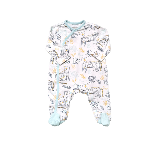 Pyjama blanc à motifs une pièce