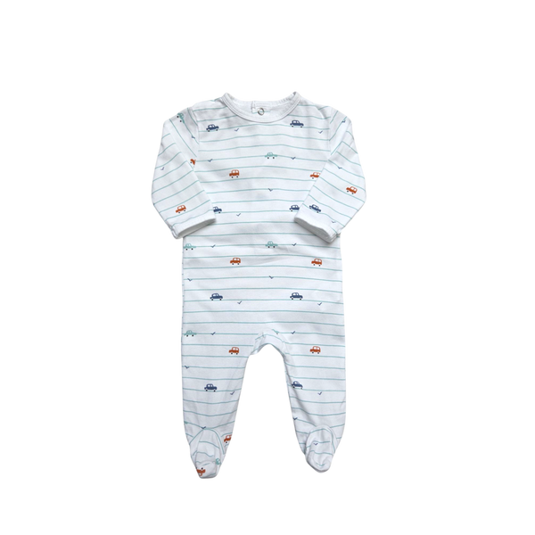 Pyjama blanc à motifs une pièce