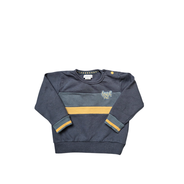 Sweat gris et vert