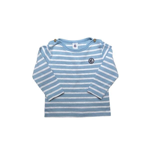 T-Shirt marinière bleu et blanc