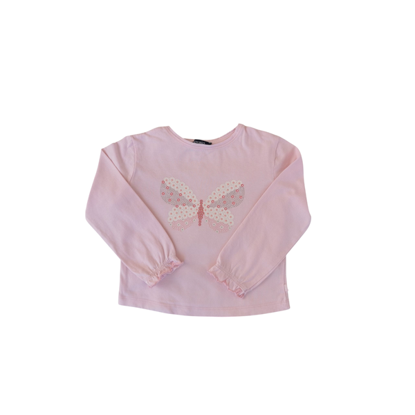 T-Shirt rose manches longues