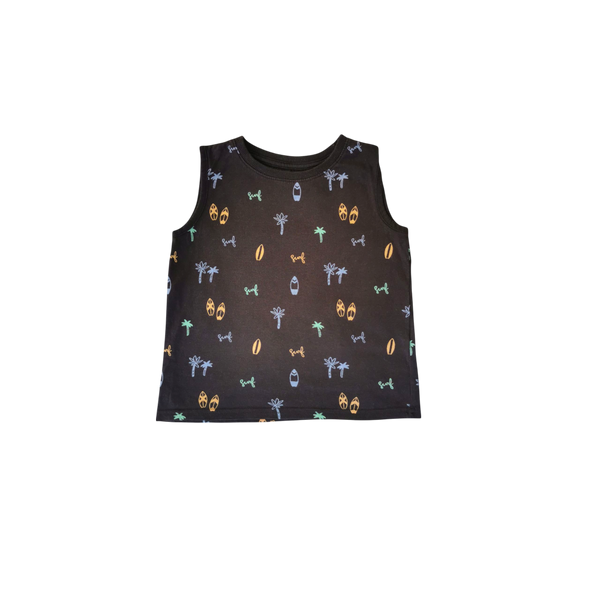 T-Shirt débardeur gris