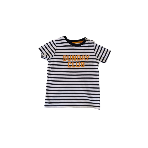 T-Shirt rayé noir et blanc