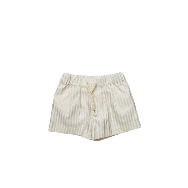 Short court beige et doré