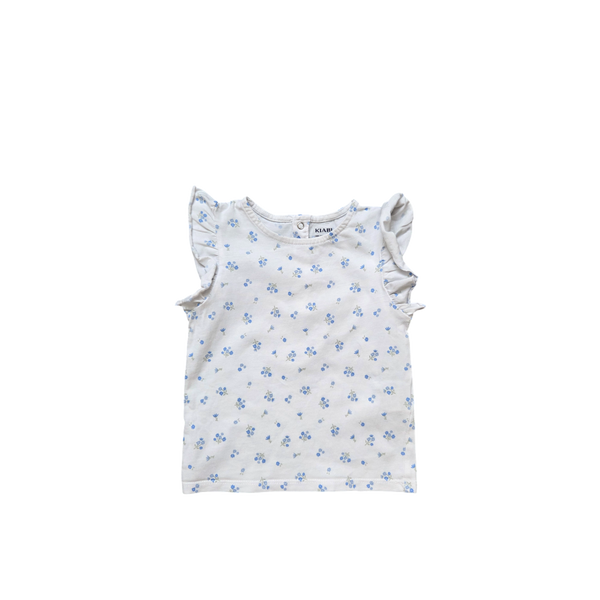 T-Shirt blanc fleuri
