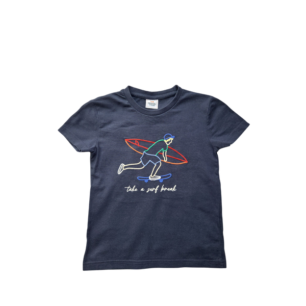 T-Shirt bleu marine manches courtes