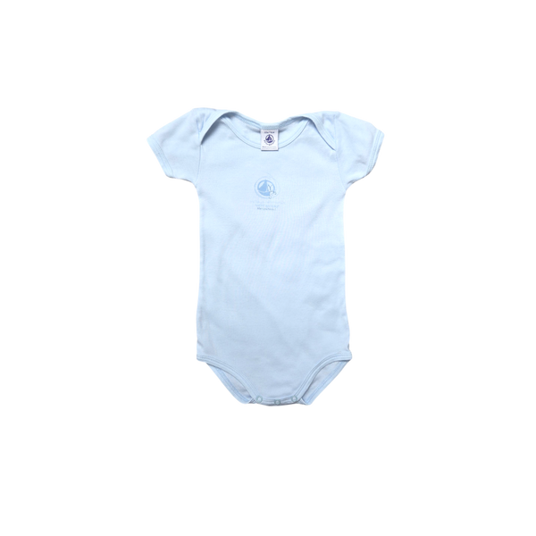 Body bleu manches courtes