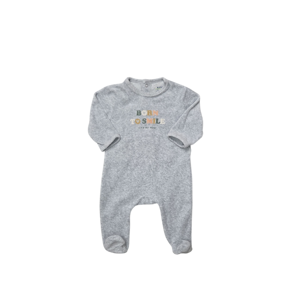 Pyjama gris une pièce
