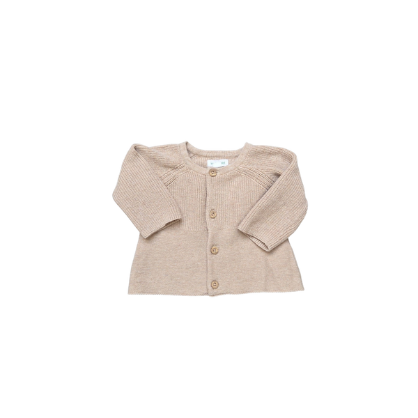 Gilet en maille beige foncé