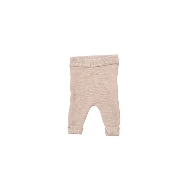 Pantalon en maille beige foncé