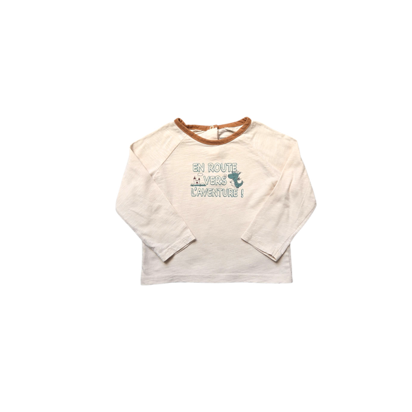 T-Shirt écru manches longues