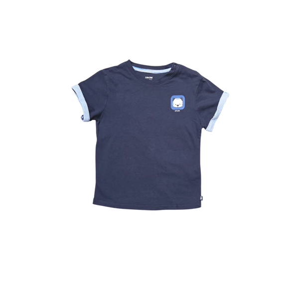 T-Shirt bleu marine manches courtes