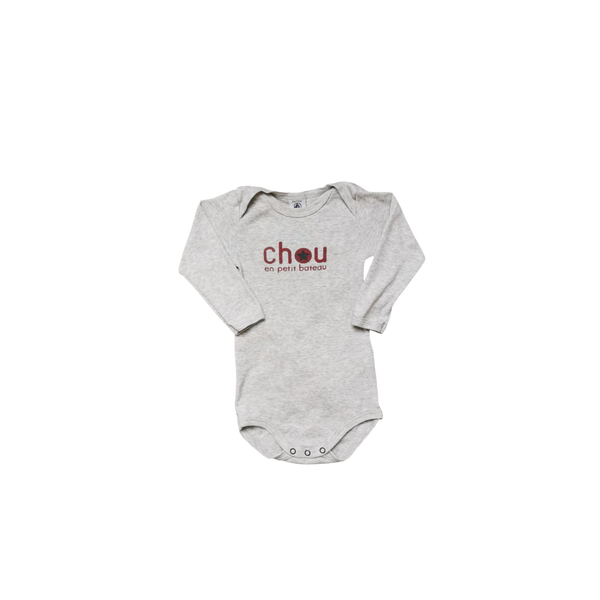 Body gris manches longues