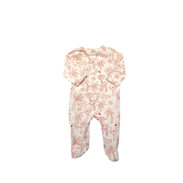 Pyjama beige à motif une pièce