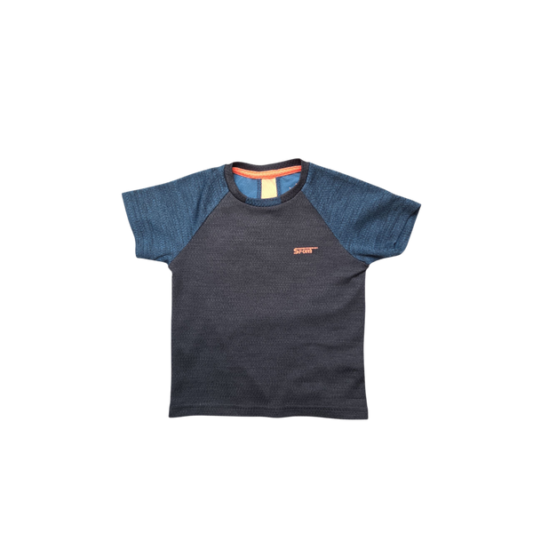 T-Shirt de sport bicolore manches courtes
