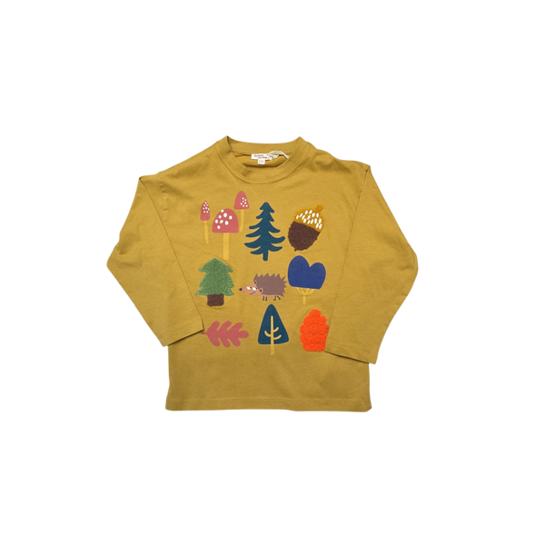 T-Shirt ocre manches longues
