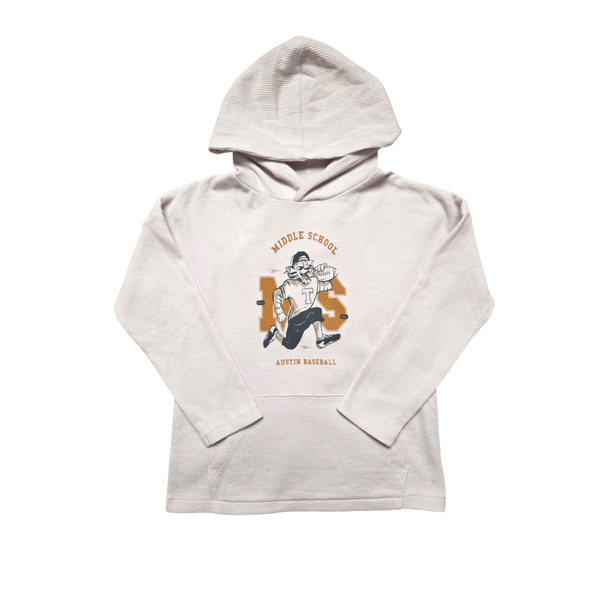 Sweat beige à capuche