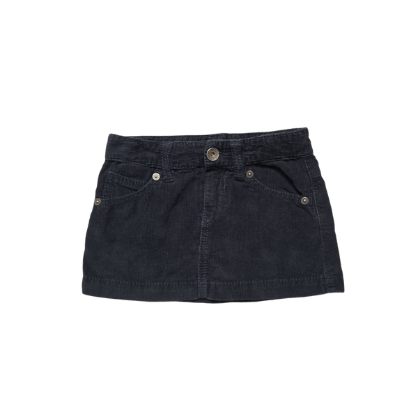 Jupe bleu marine en velours